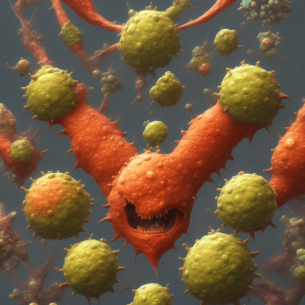 Anogenital (venereal) warts digital illustration