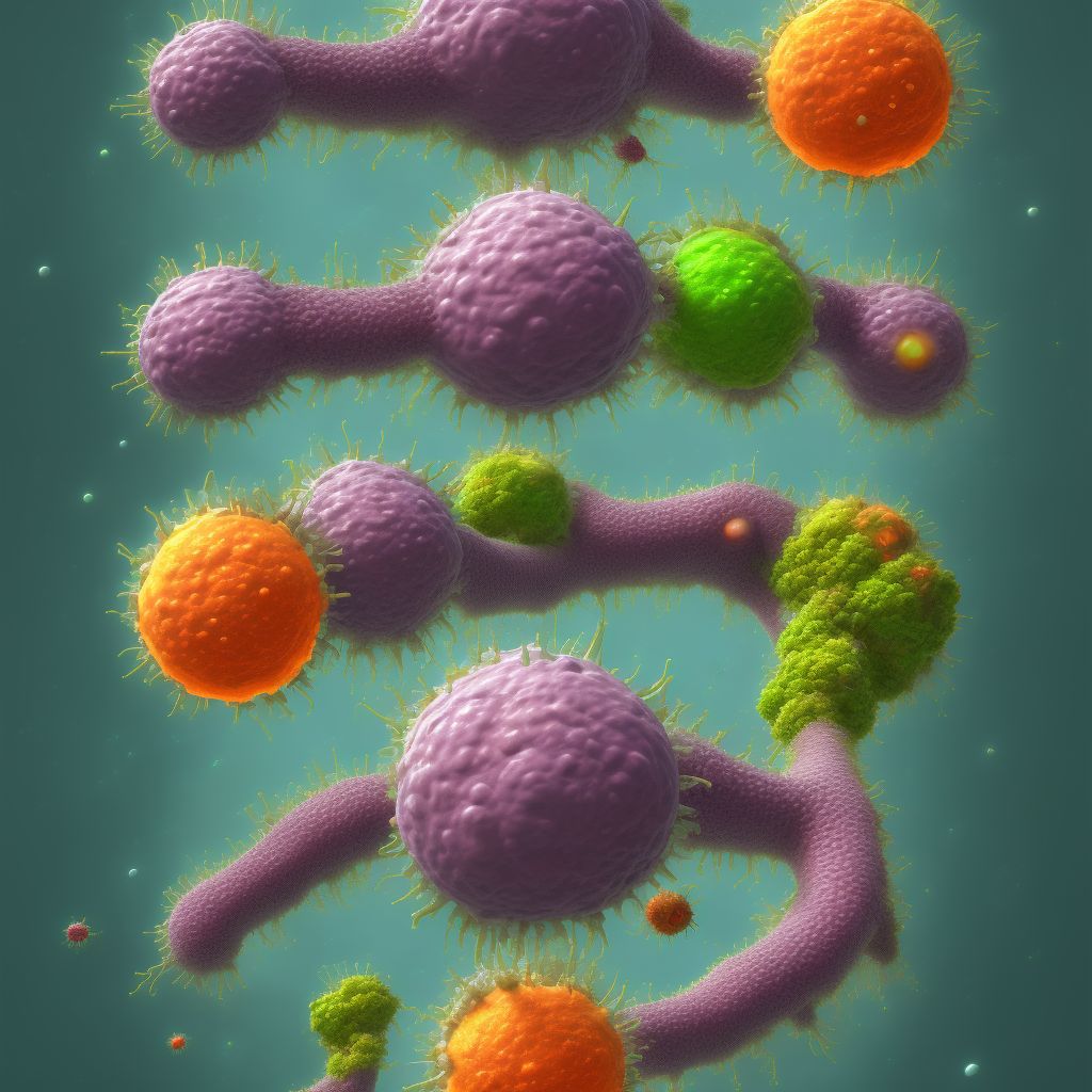 Gummata and ulcers of yaws digital illustration