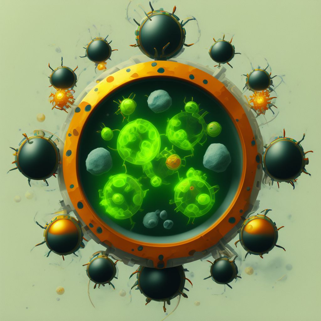 Tick-borne relapsing fever digital illustration
