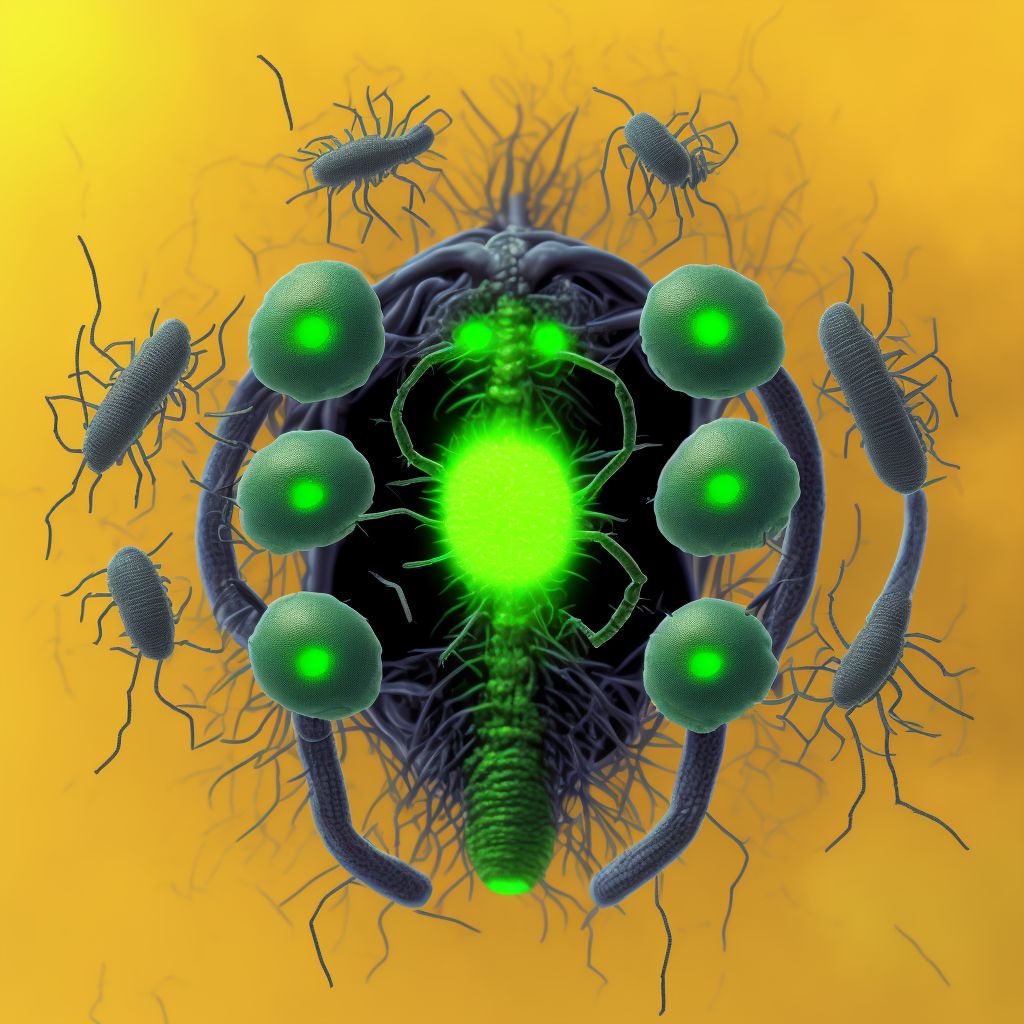 Lyme disease, unspecified digital illustration