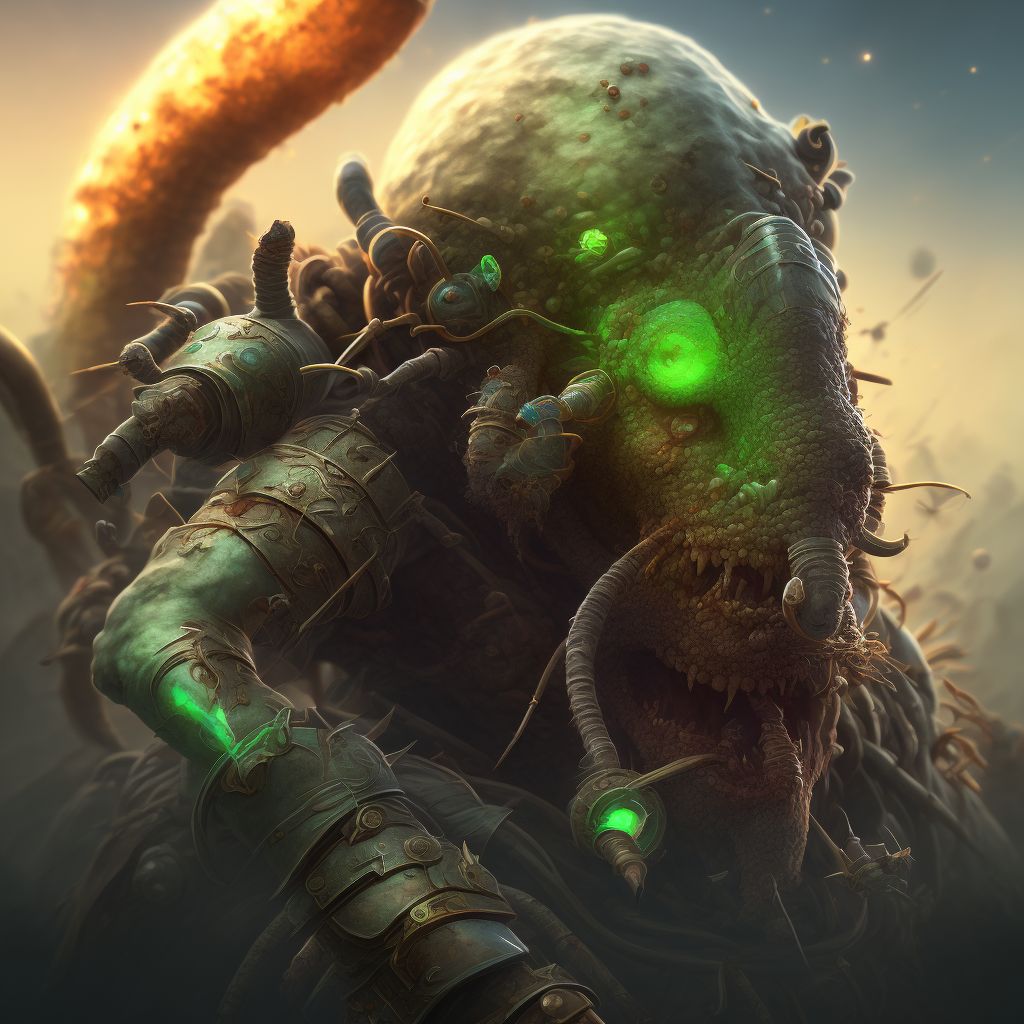 Typhus fever, unspecified digital illustration