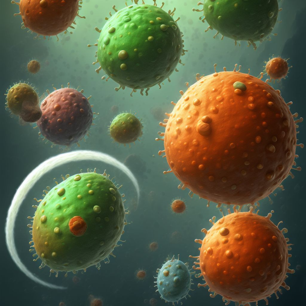 Spotted fever due to Rickettsia conorii digital illustration
