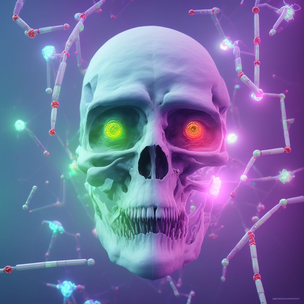Acute poliomyelitis, unspecified digital illustration