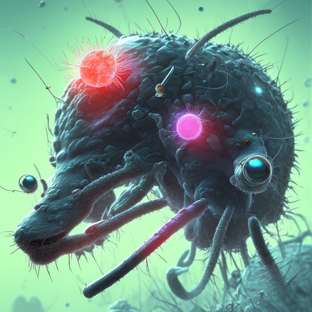 Mosquito-borne viral encephalitis, unspecified digital illustration