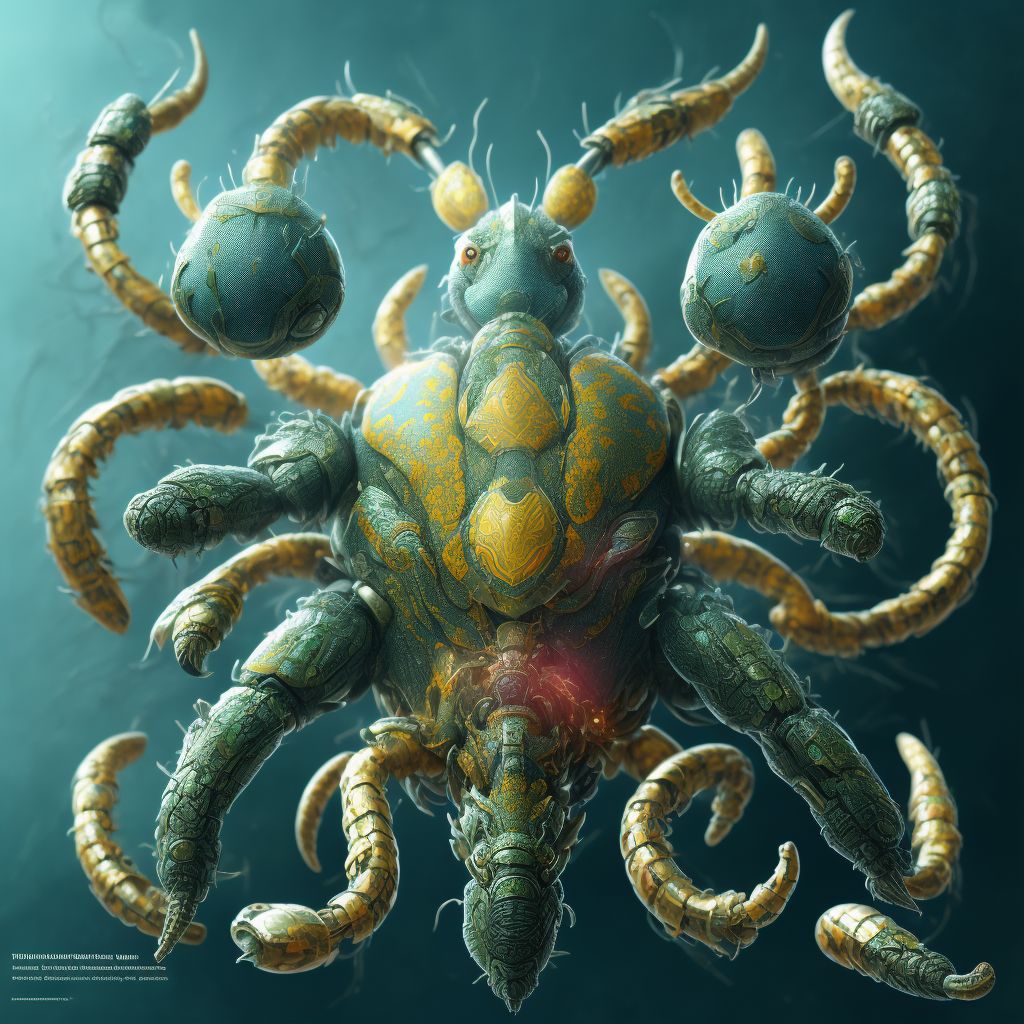Far Eastern tick-borne encephalitis [Russian spring-summer encephalitis] digital illustration