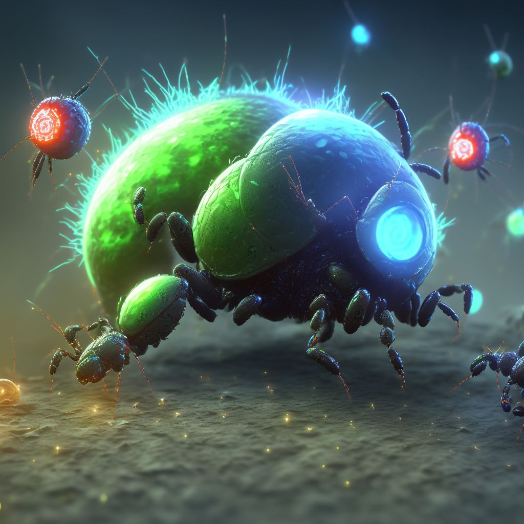 Other tick-borne viral encephalitis digital illustration