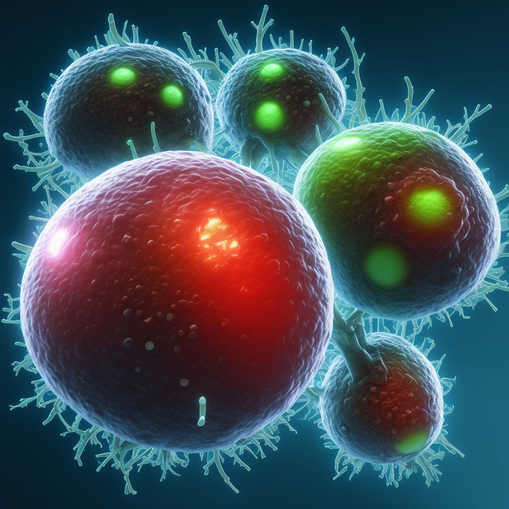 Powassan virus disease digital illustration