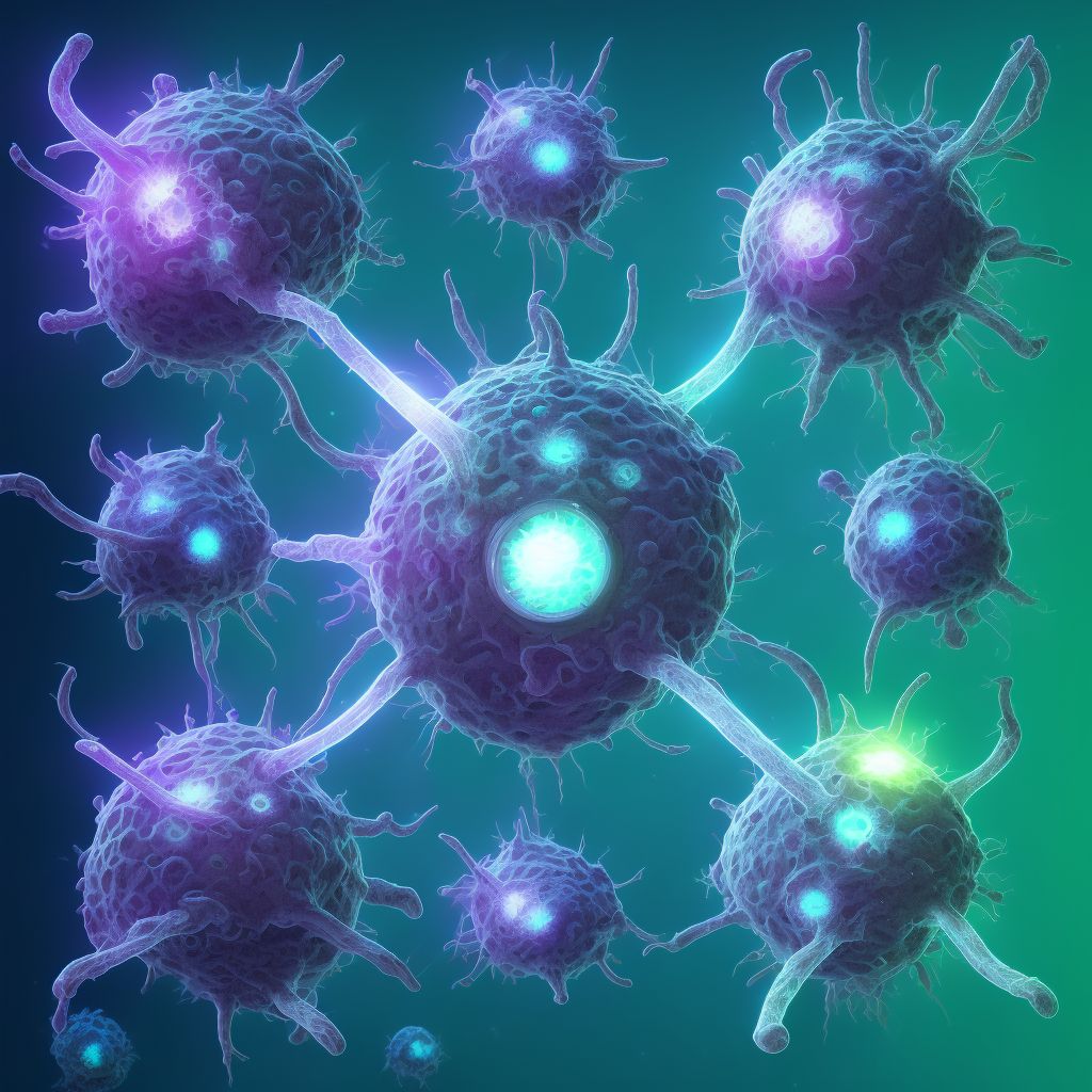 Enteroviral encephalitis digital illustration