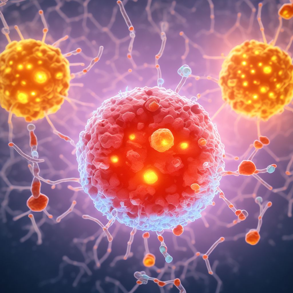 Adenoviral meningitis digital illustration