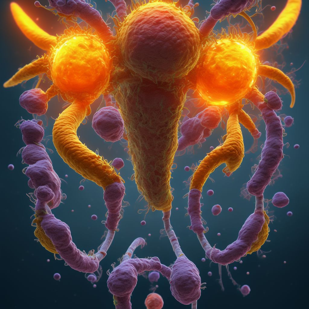Lymphocytic choriomeningitis digital illustration