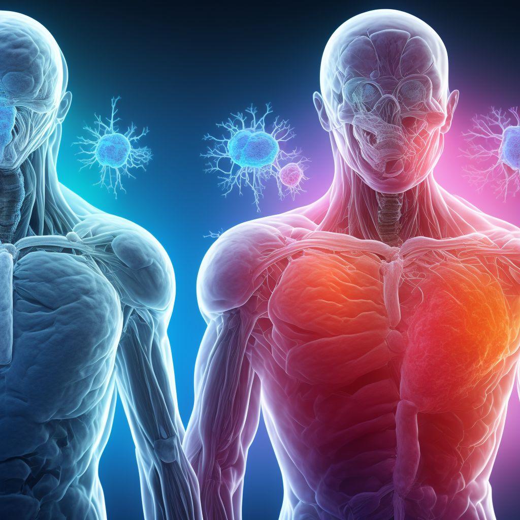 Viral meningitis, unspecified digital illustration