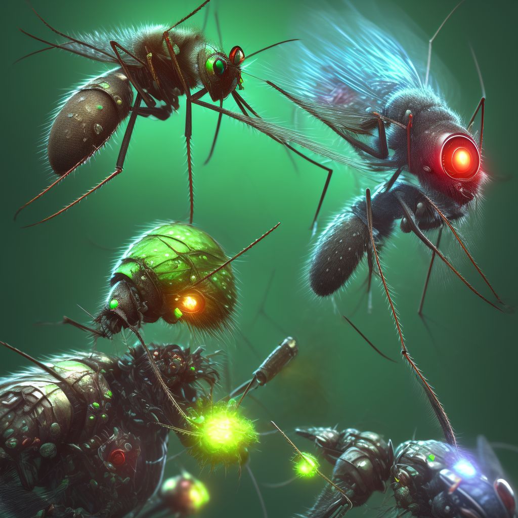 Other specified mosquito-borne viral fevers digital illustration