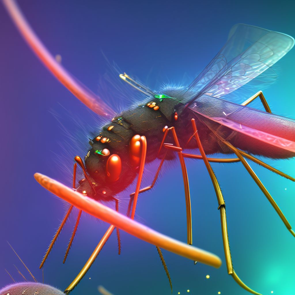 Mosquito-borne viral fever, unspecified digital illustration