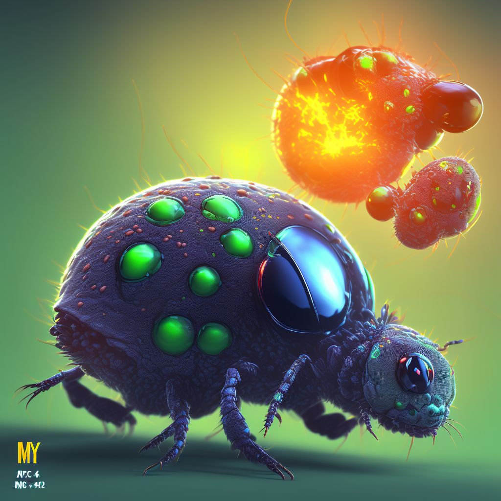 Colorado tick fever digital illustration