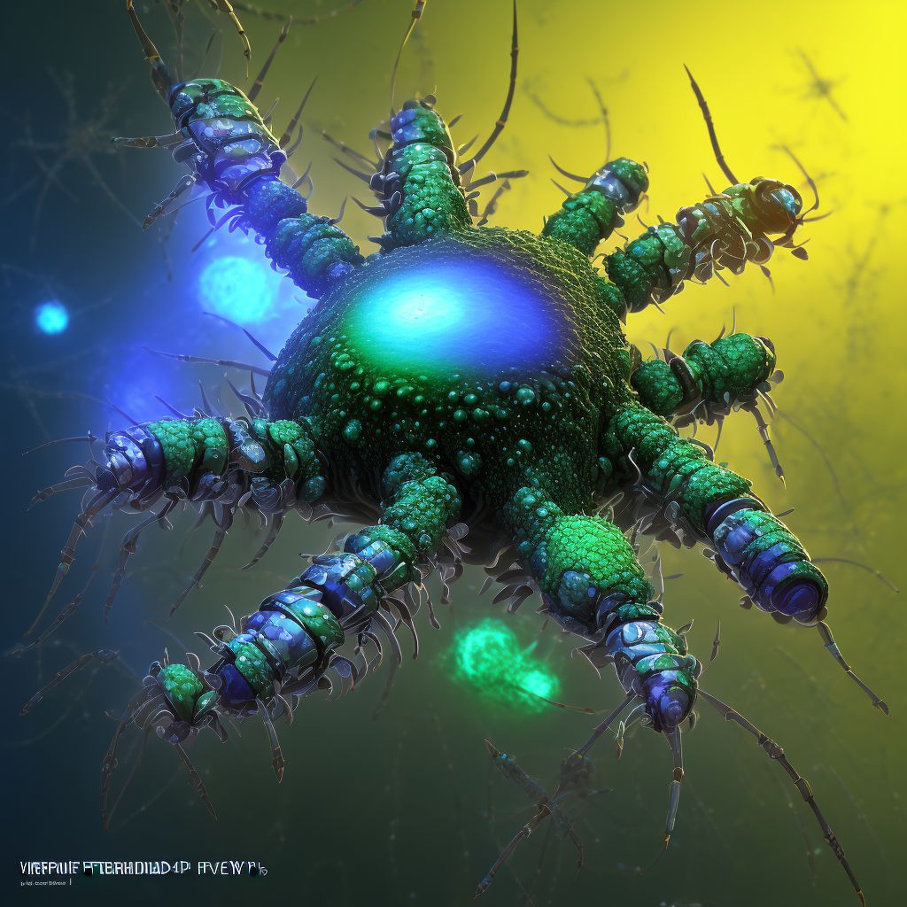 Unspecified arthropod-borne viral fever digital illustration
