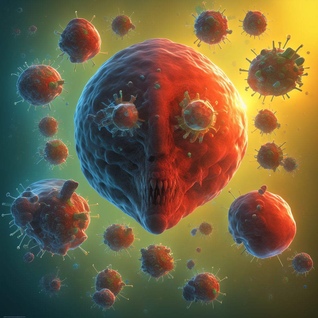 Omsk hemorrhagic fever digital illustration