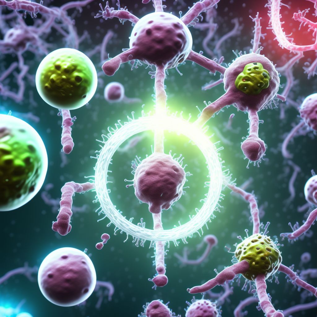 Unspecified viral hemorrhagic fever digital illustration
