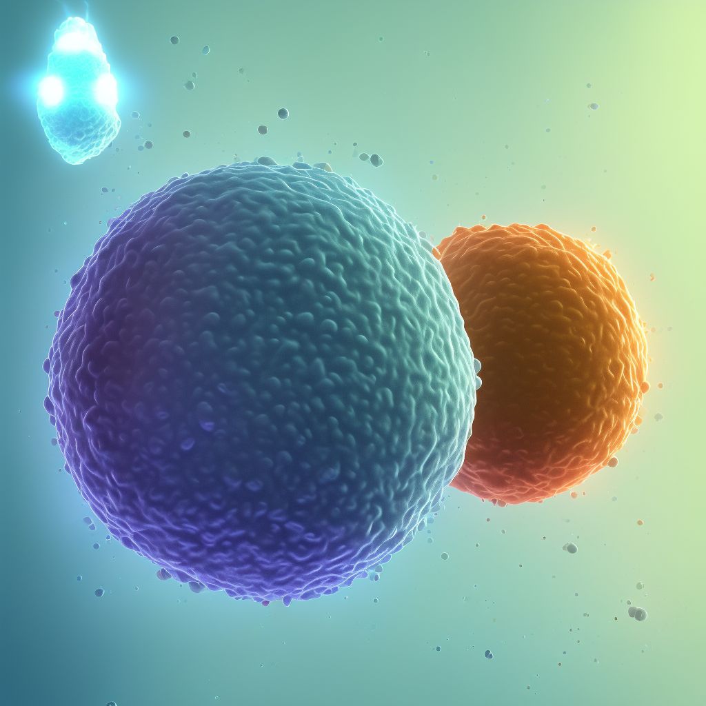 Herpesviral keratitis digital illustration