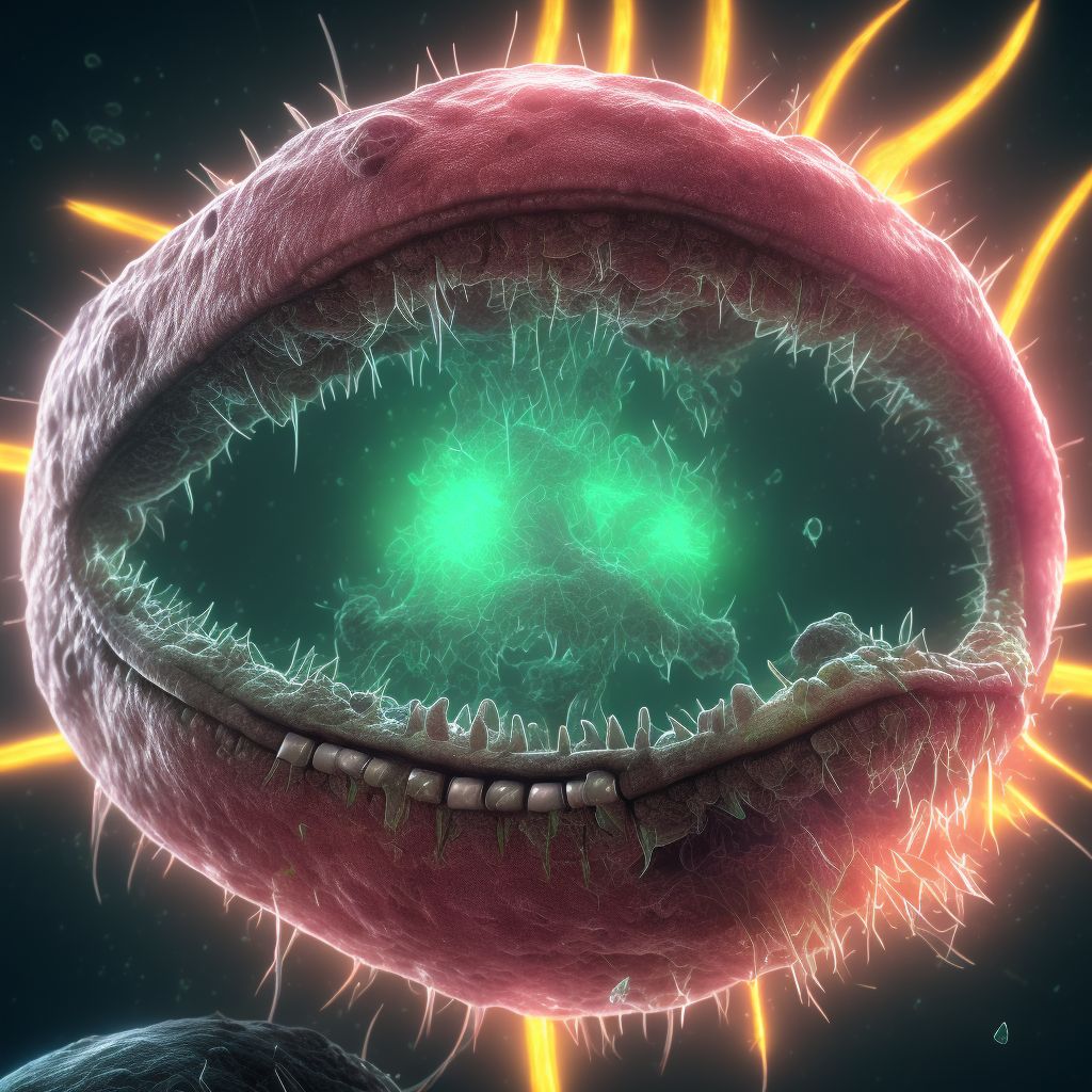 Herpesviral conjunctivitis digital illustration