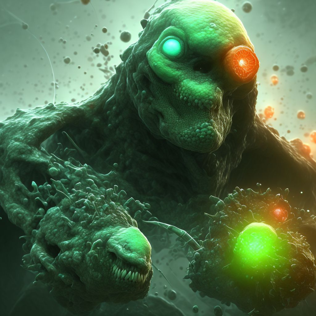 Herpesviral hepatitis digital illustration