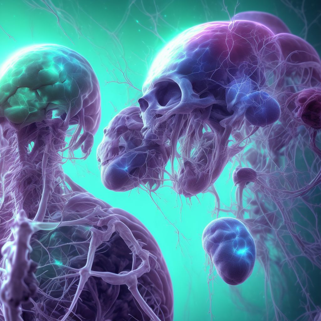 Other postherpetic nervous system involvement digital illustration