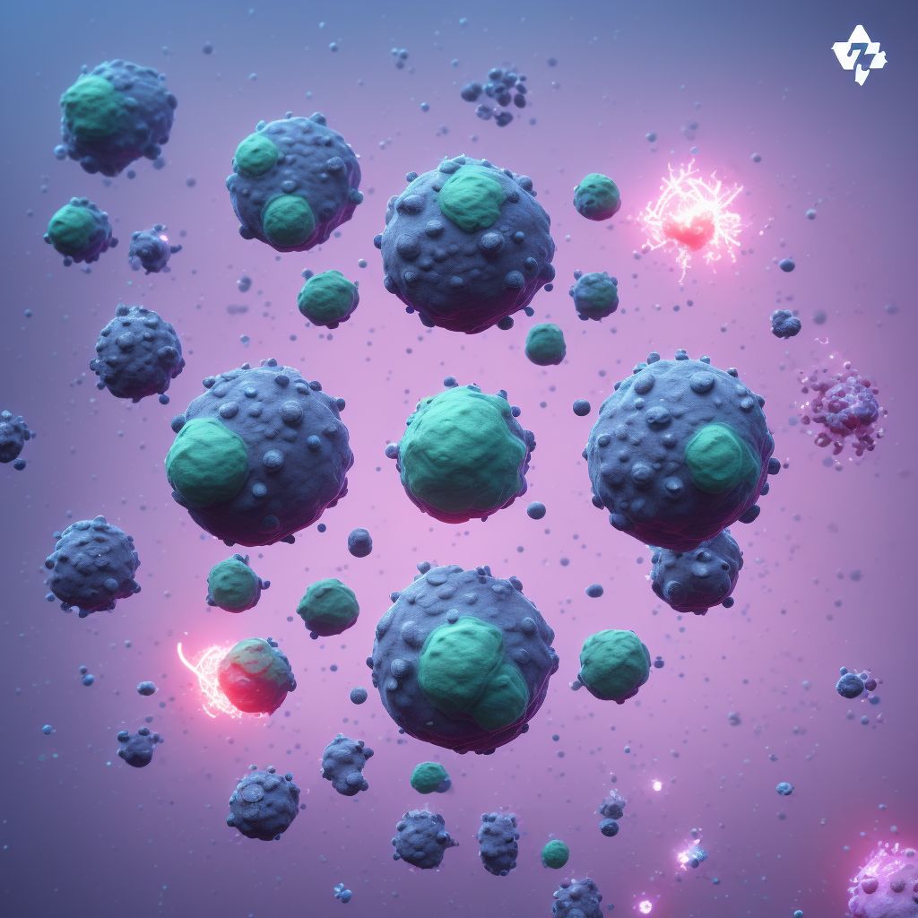 Other measles complications digital illustration