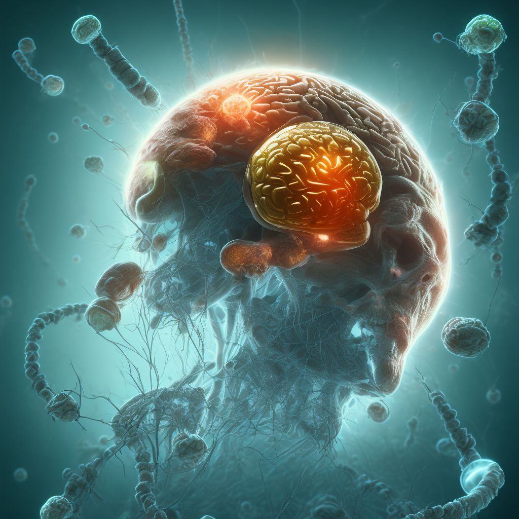 Other neurological complications of rubella digital illustration