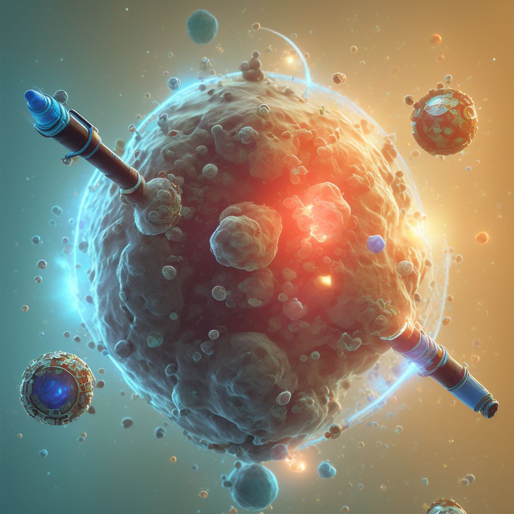 Rubella without complication digital illustration