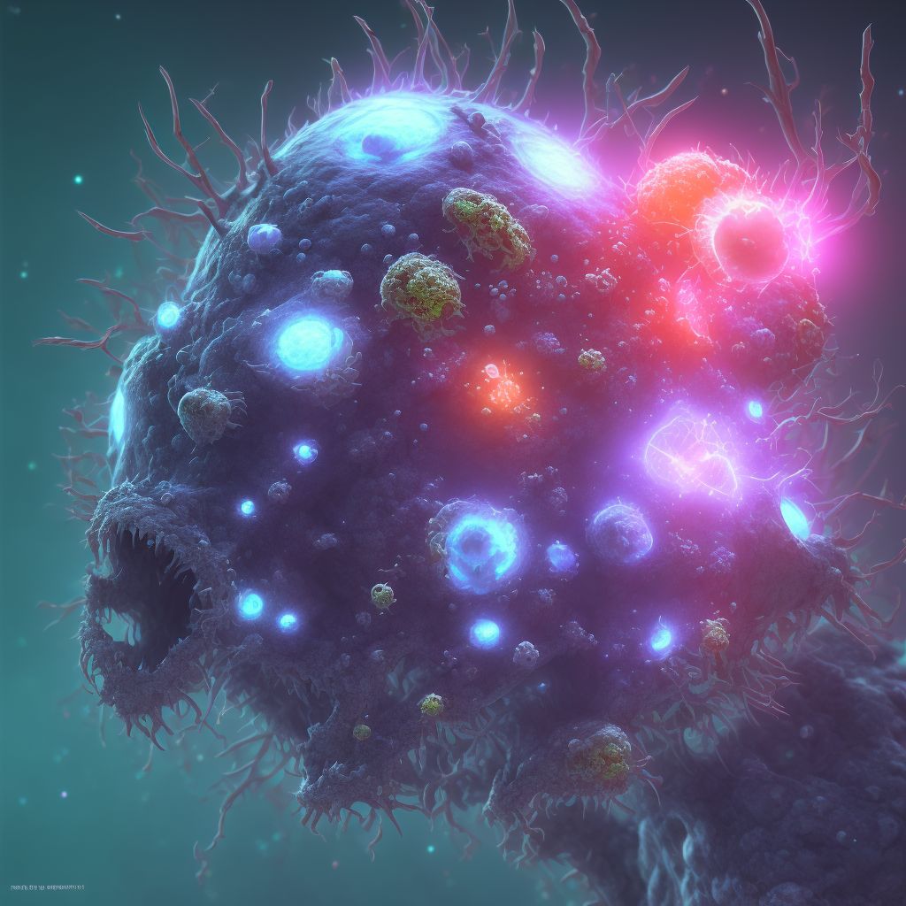 Other viral warts digital illustration