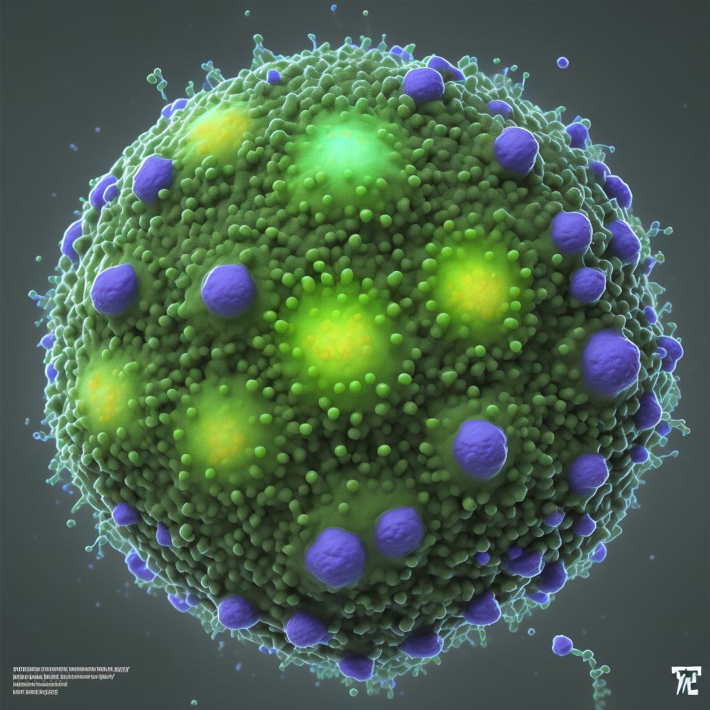 Viral wart, unspecified digital illustration
