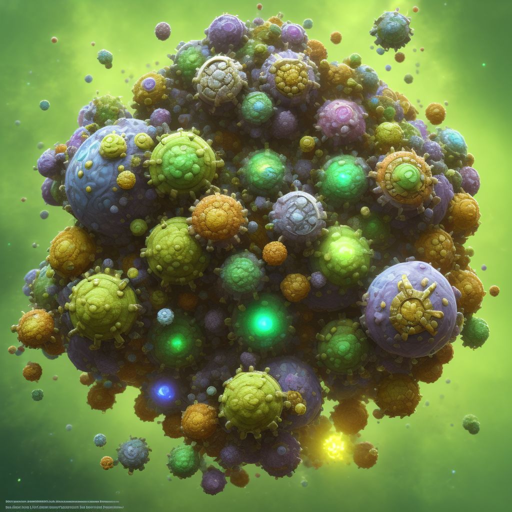 Vaccinia not from vaccine digital illustration
