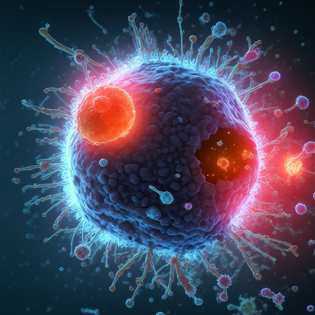 Orf virus disease digital illustration