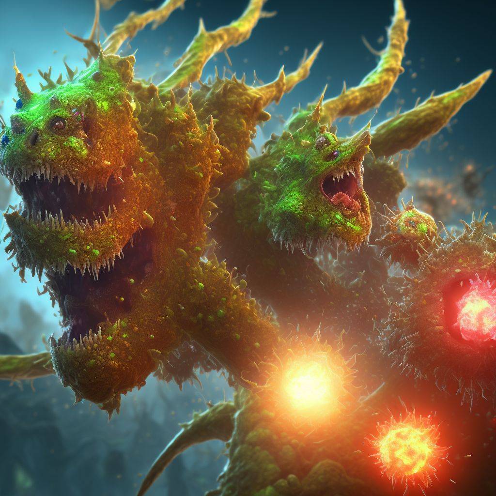 Yaba pox virus disease digital illustration