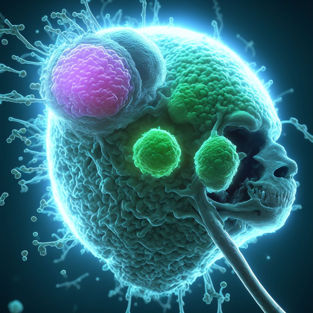 Other human herpesvirus encephalitis digital illustration