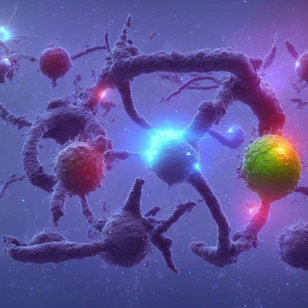 Hepatitis A with hepatic coma digital illustration