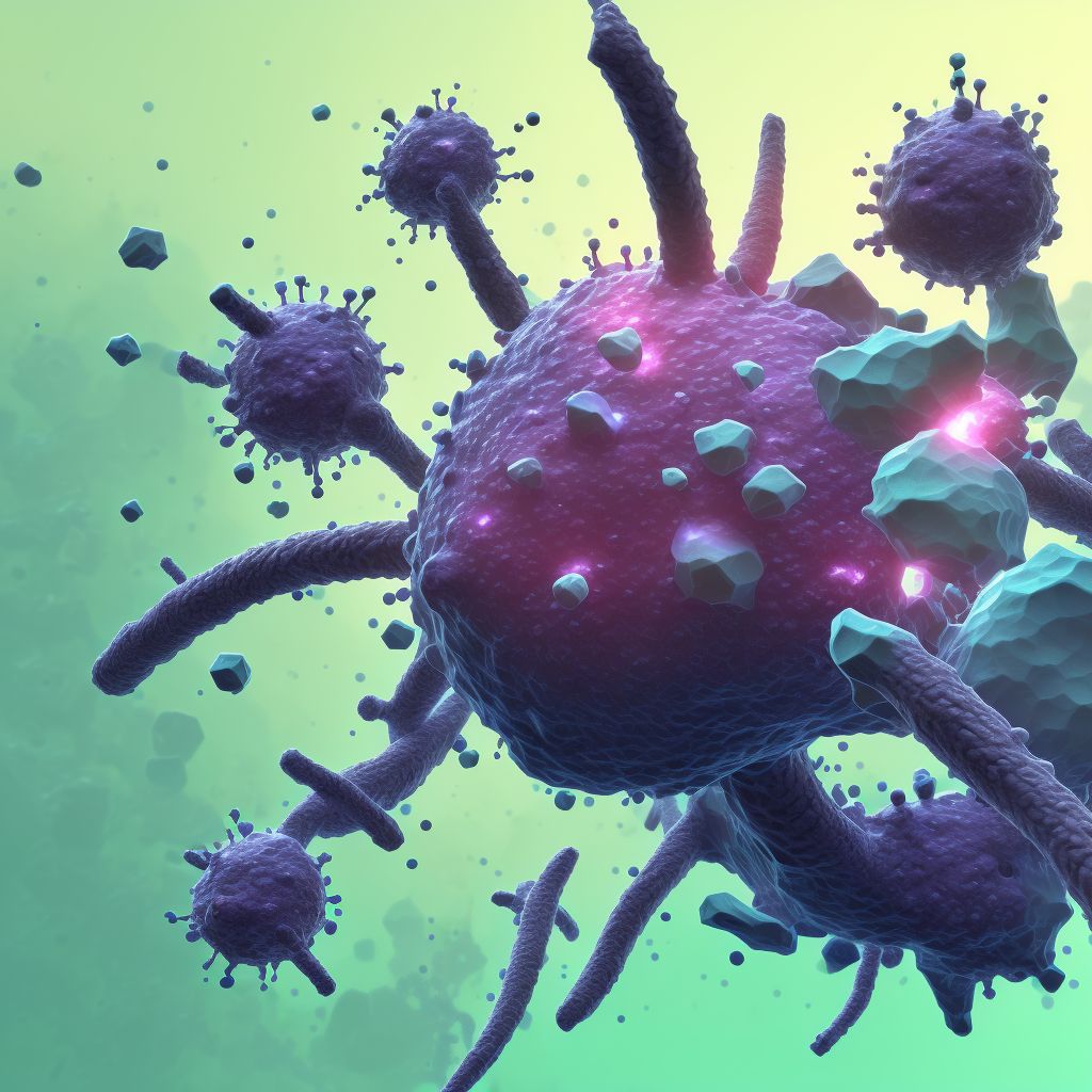 Acute viral hepatitis, unspecified digital illustration