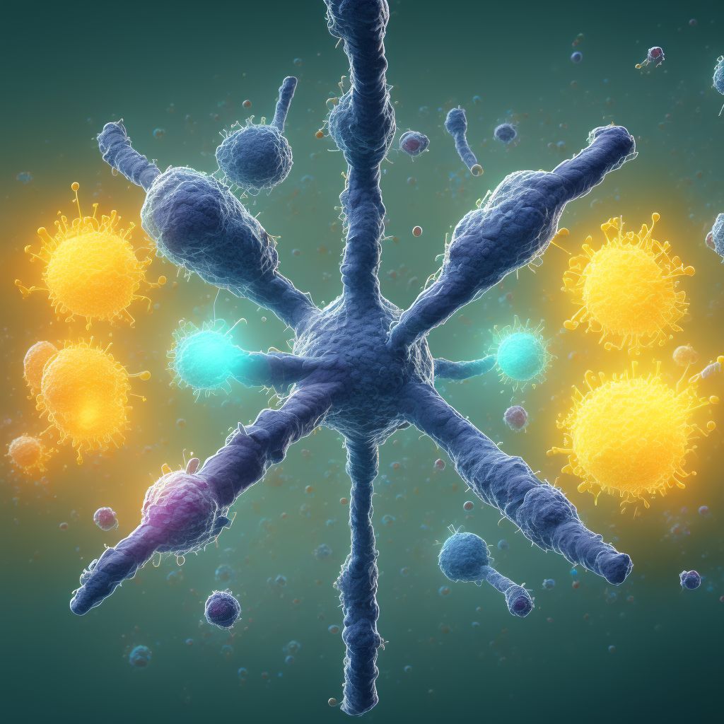 Chronic viral hepatitis, unspecified digital illustration