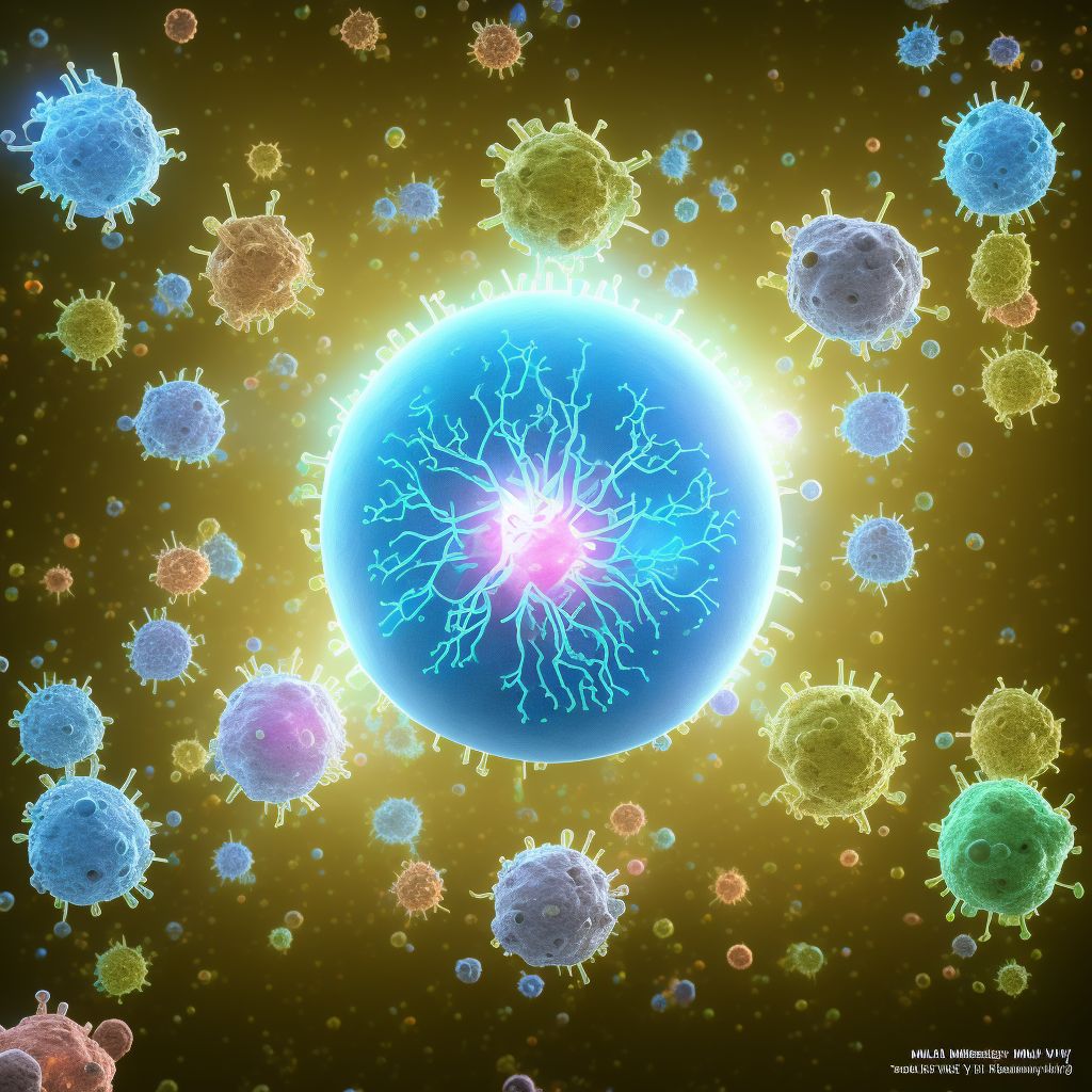 Human immunodeficiency virus [HIV] disease digital illustration