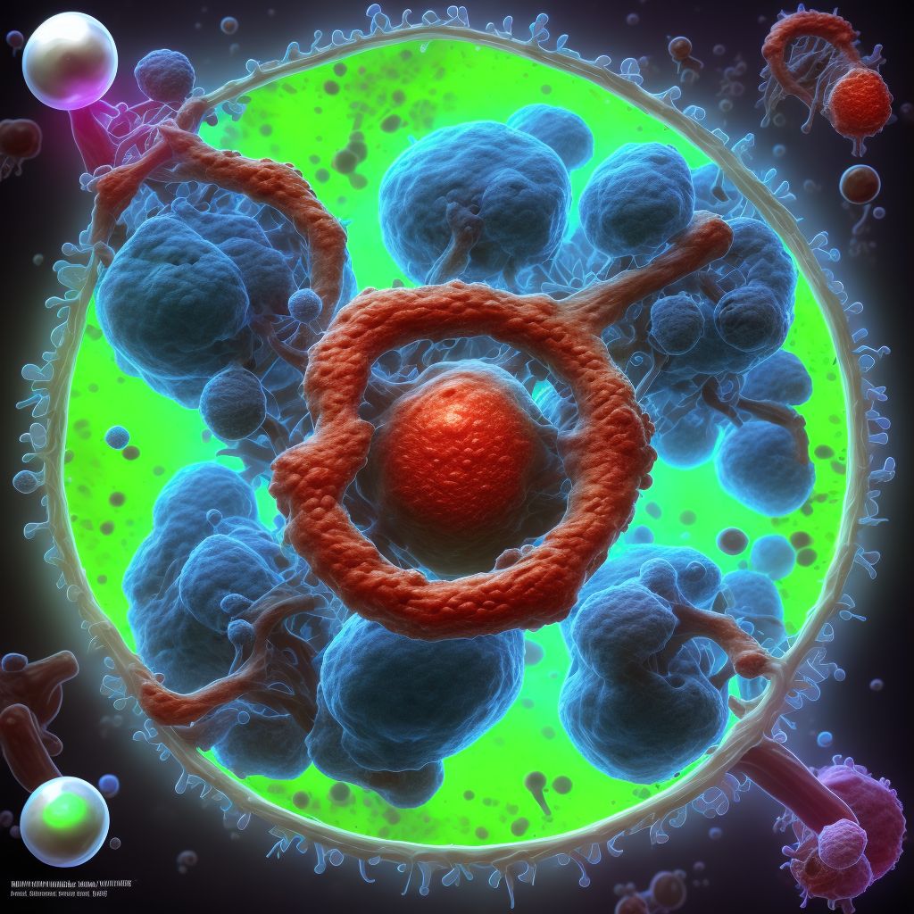 Cytomegaloviral pneumonitis digital illustration