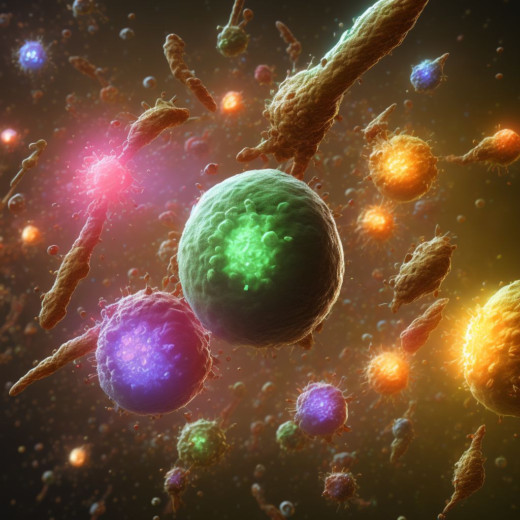 Cytomegaloviral hepatitis digital illustration