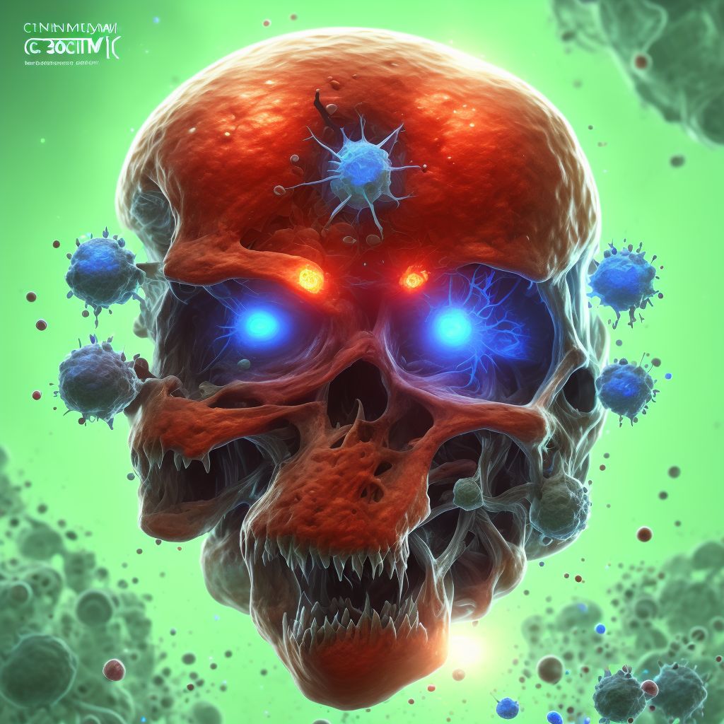 Cytomegaloviral mononucleosis without complications digital illustration