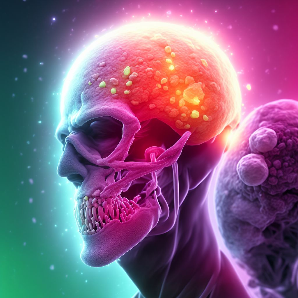 Other infectious mononucleosis with meningitis digital illustration