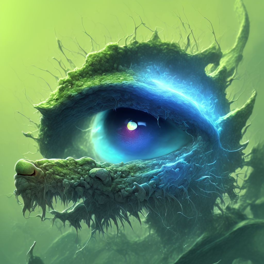 Other viral conjunctivitis digital illustration