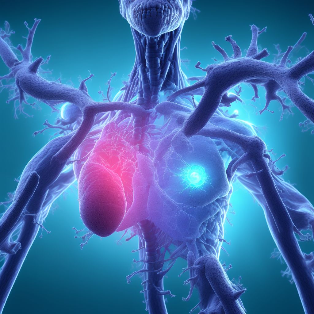 Viral pericarditis digital illustration