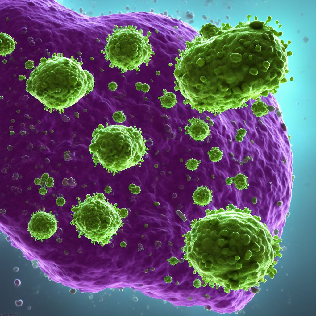 Papovavirus infection, unspecified digital illustration