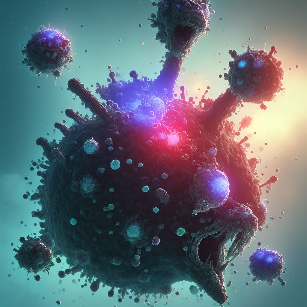 Other viral infections of unspecified site digital illustration