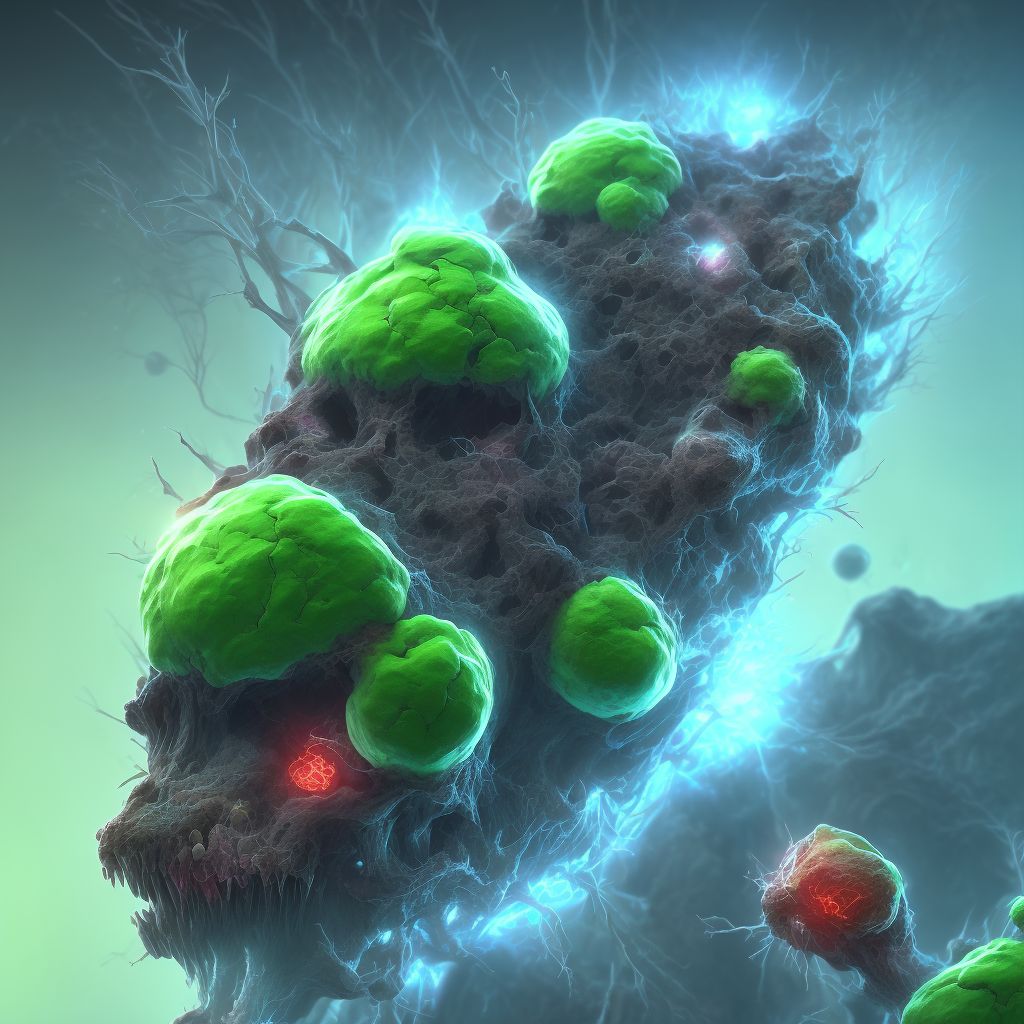 Superficial mycosis, unspecified digital illustration