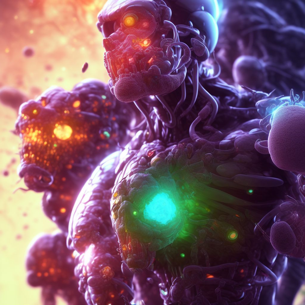 Candidal sepsis digital illustration