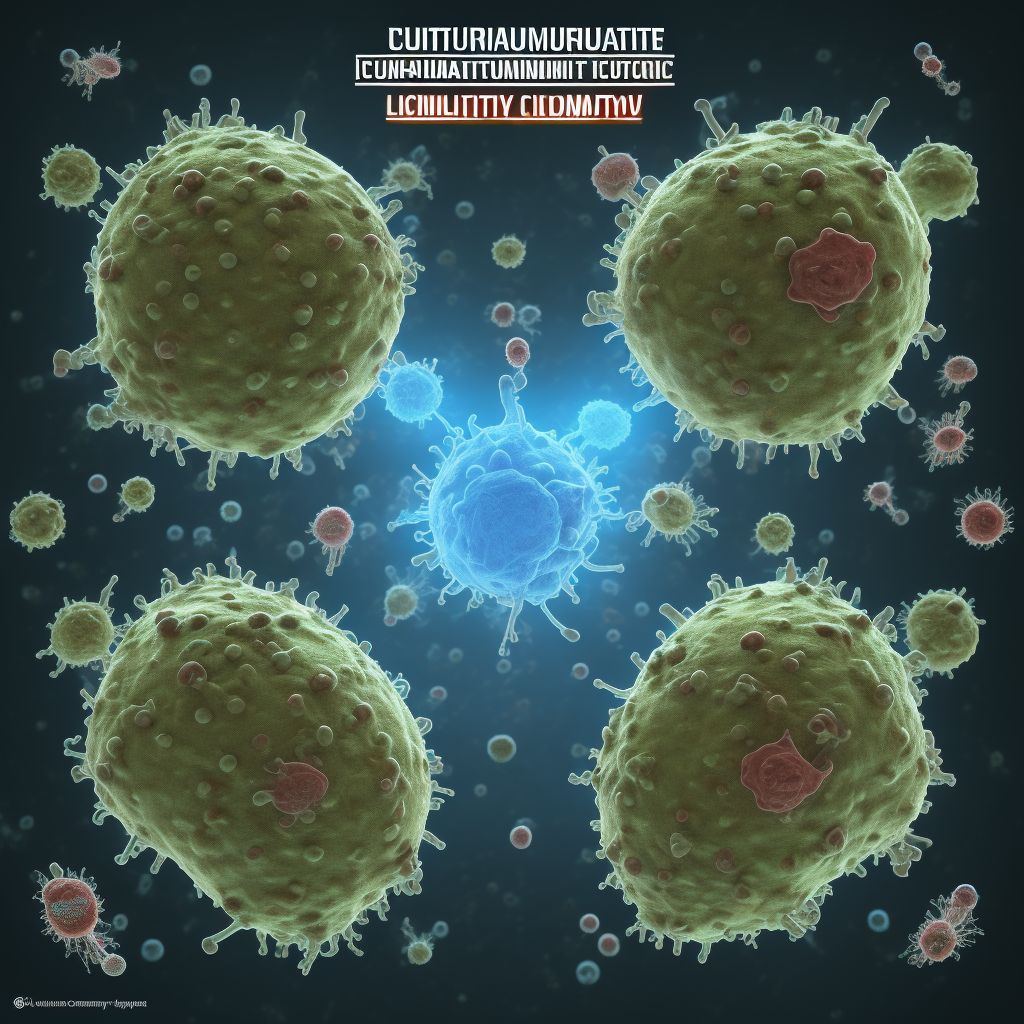 Cutaneous coccidioidomycosis digital illustration