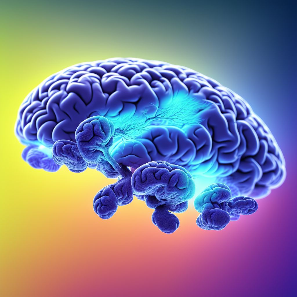 Pheomycotic brain abscess digital illustration